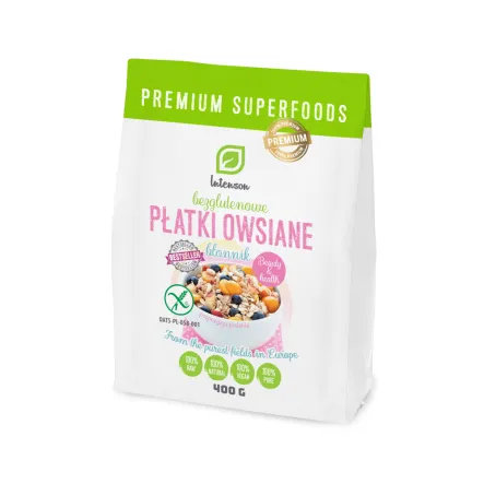 Bezglutenowe Płatki Owsiane 400 g Intenson