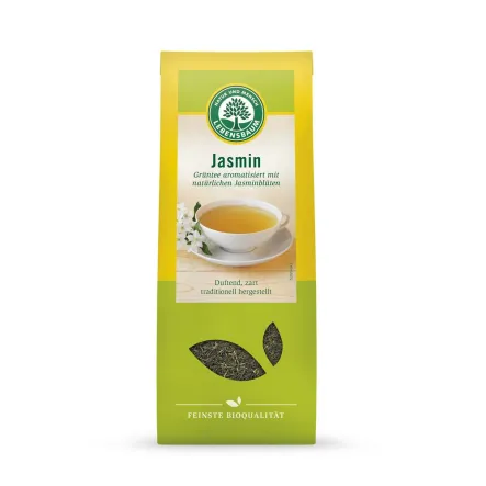 Herbata Zielona Jasminowa Liściasta BIO 75 g - LEBENSBAUM