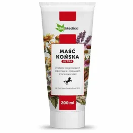 Maść Końska Rozgrzewająca - 28 Ekstraktów Roślinnych 200 ml - Ekamedica