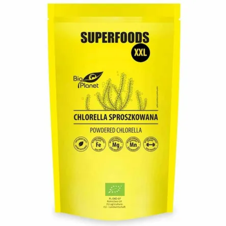 Chlorella w Proszku Glony Bio 600 g - Bio Planet