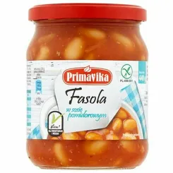 Fasola w Sosie Pomidorowym Bezglutenowa 440 g - Primavika