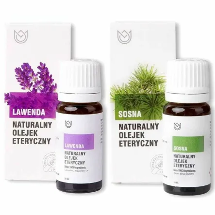 Zestaw Olejków Eterycznych Lawendowy 10 ml + Sosna 10 ml - Naturalne Aromaty