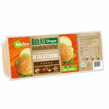 Bułki Hamburgerowe Bezglutenowe 140 g (2x 70 g) - Balviten