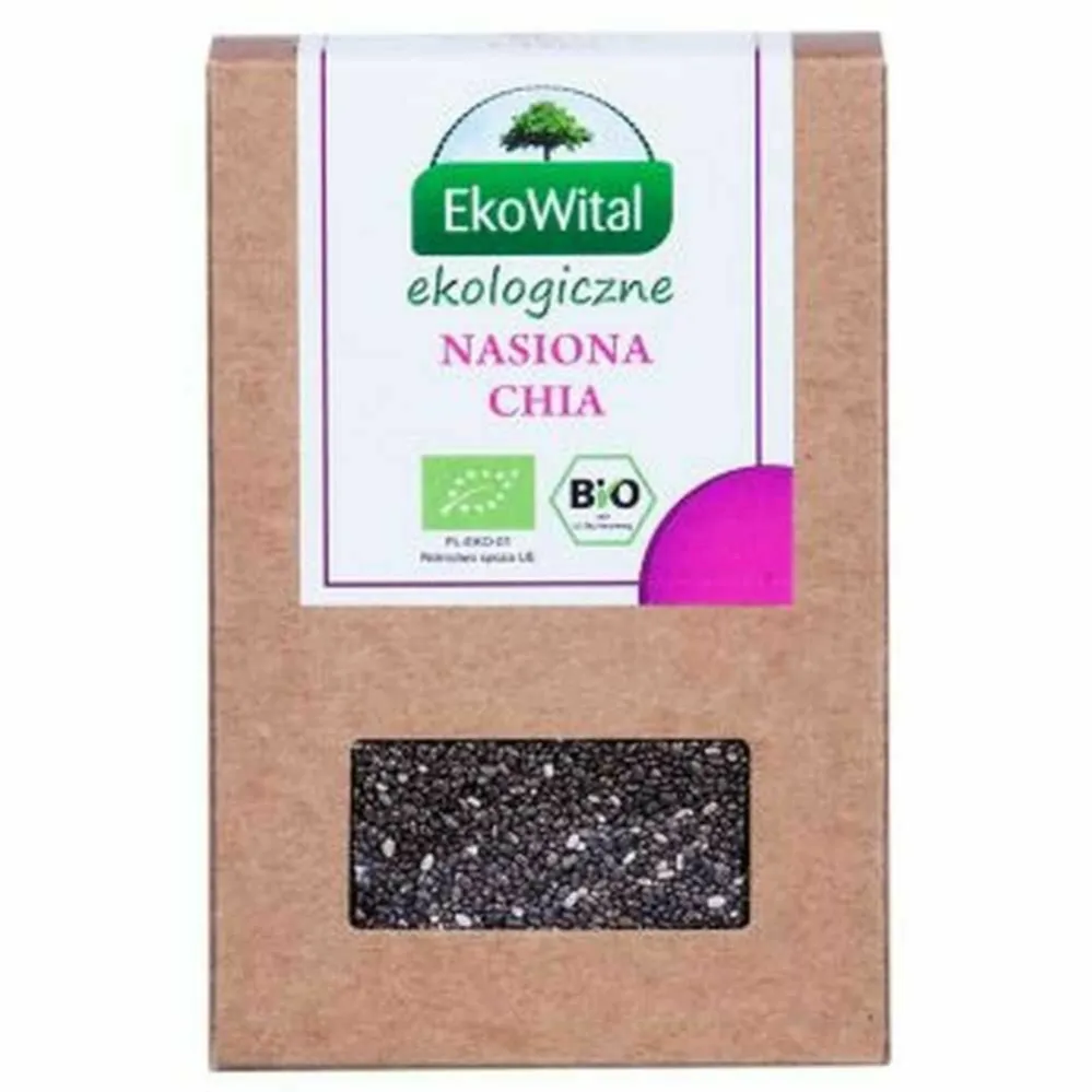 Nasiona Chia (Szałwia Hiszpańska) Bio 200 g - Eko-Wital