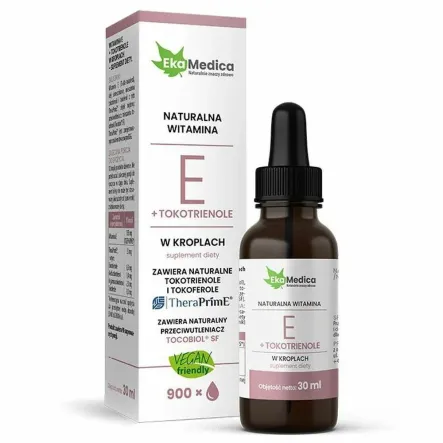 Witamina E+ Tokotrienole Krople 30 ml - Ekamedica