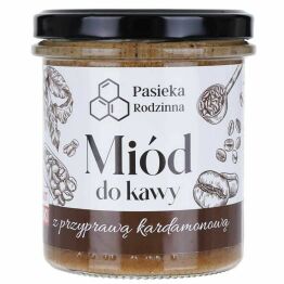 Miód do Kawy z Przyprawą Kardamonową 410 g - Pasieka Rodzinna