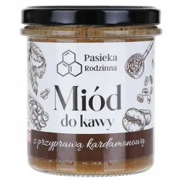 Miód do Kawy z Przyprawą Kardamonową 410 g - Pasieka Rodzinna