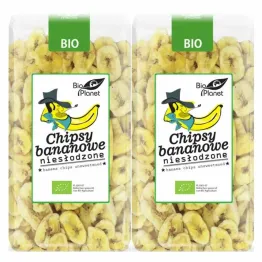 2 x Chipsy Bananowe Niesłodzone Bio 350 g - Bio Planet
