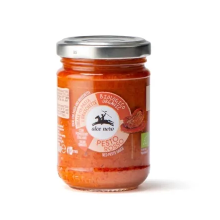Pesto Czerwone z Suszonych Pomidorów Bio 130 g - Alce Nero