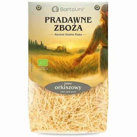 Makaron Jasny Orkiszowy Nitka EKO 250 g - Bartolini Pradawne Zboża