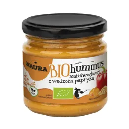 Hummus Marchewkowy z Wędzoną Papryką Bio 190 g - Naura