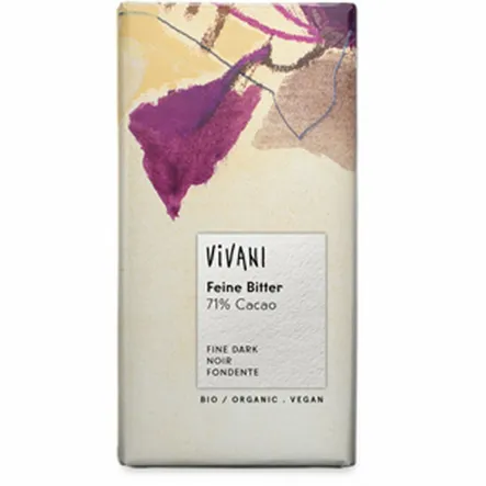 Czekolada Gorzka 71% Kakao Bio 100 G - Vivani - Wyprzedaż