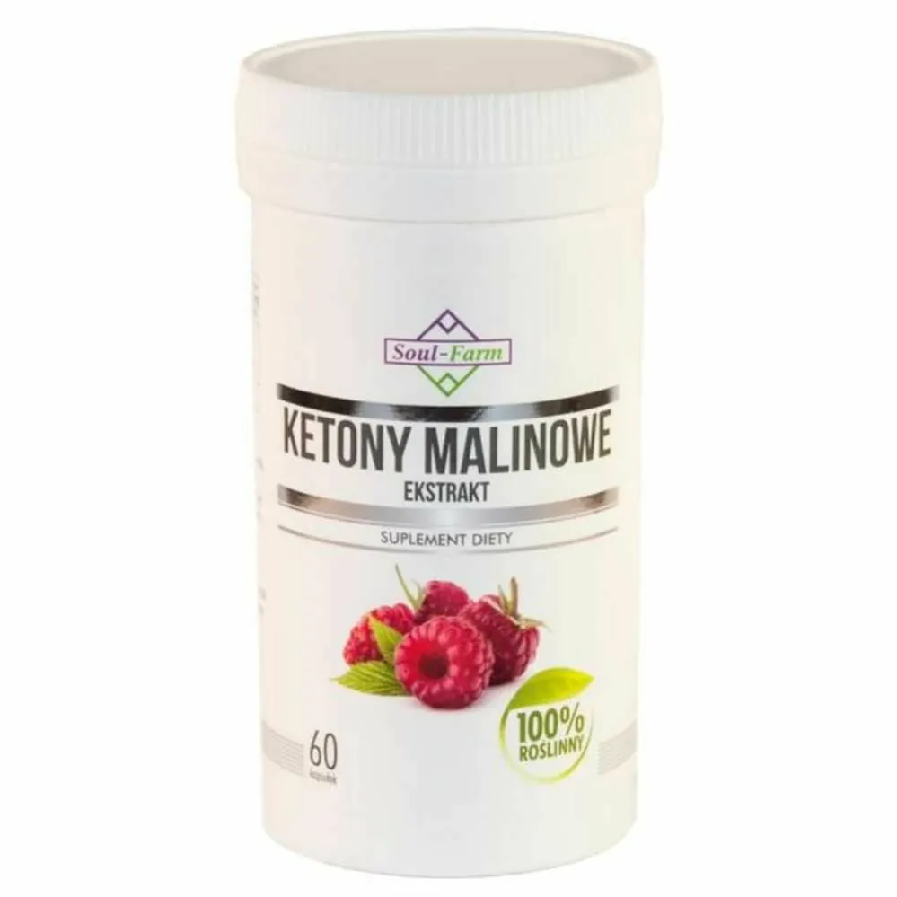 Ketony Malinowe Ekstrakt 500 mg 60 Kapsułek - Soul Farrm