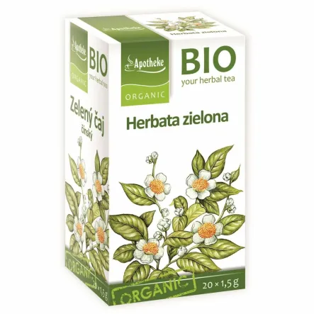 Herbata Zielona Chińska Ekspresowa Bio 30 g (20x 1,5 g) - Apotheke