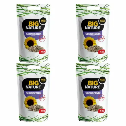 4 x Słonecznik Łuskany 1 kg - Big Nature