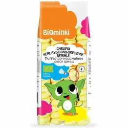 Chrupki Kukurydziano-Gryczane Spirale Bezglutenowe Bio 60 g - Biominki