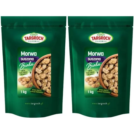2 x Morwa Biała Suszona Owoc 1 kg - Targroch