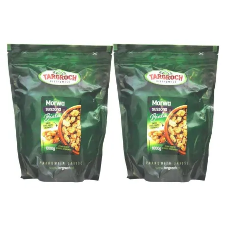 2 x Morwa Biała Suszona Owoc 1 kg Targroch
