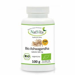 Ashwagandha Bio 500 mg 200 sztuk - Natvita