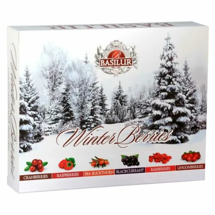 Winter Berries Mieszanka Herbat Czarnych z Dodatkami 120 g (60 x 2 g) - BASILUR