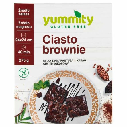Mieszanka na Ciasto BROWNIE Bezglutenowa 275 g - Yummity