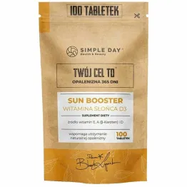 Sun Booster - Twój Cel To: Opalenizna 365 Dni 100 Tabletek - Simple Day