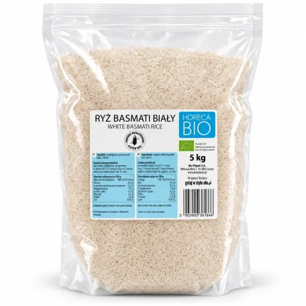 Ryż Basmati Biały Bezglutenowy Bio 5 kg - Horeca
