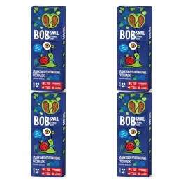 4 x Przekąska Jabłkowo-Borówkowa z Owoców Bez Dodatku Cukru 30 g Bob Snail