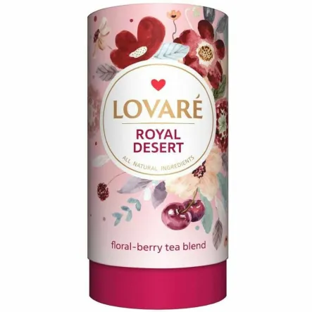 Herbatka Kwiatowa z Dodatkami Royal Dessert 80 g - Lovare