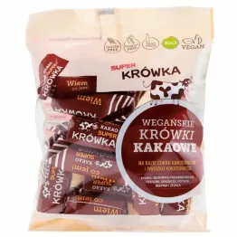 Krówki Bezmleczne o Smaku Kakao Bio 150 g - Super Krówka