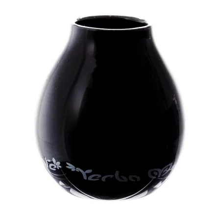 Matero Ceramico Luka Negro 350 ml z Nadrukiem