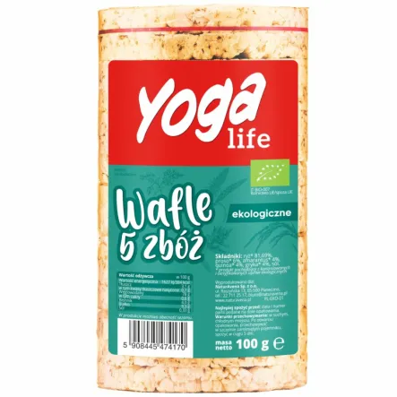  Wafle 5 Zbóż Bio 100 g - Yoga Life