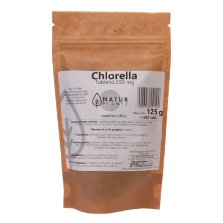 Chlorella Suplement Diety 125 g (500 Tabletek) - Natur Planet