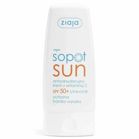 Antyoksydacyjny Krem z Witaminą C SPF 50+ Sopot Sun 50 ml - Ziaja