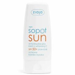 Antyoksydacyjny Krem z Witaminą C SPF 50+ Sopot Sun 50 ml - Ziaja