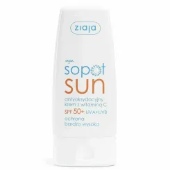 Antyoksydacyjny Krem z Witaminą C SPF 50+ Sopot Sun 50 ml - Ziaja