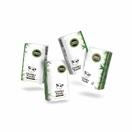 Bambusowe Chusteczki Higieniczne Kieszonkowe 8x 10 Sztuk- Cheeky Panda