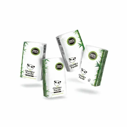 Bambusowe Chusteczki Higieniczne Kieszonkowe 8x 10 Sztuk- Cheeky Panda