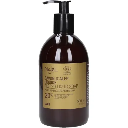 Mydło z Aleppo w Płynie 20% Olej Laurowy 500 ml Najel