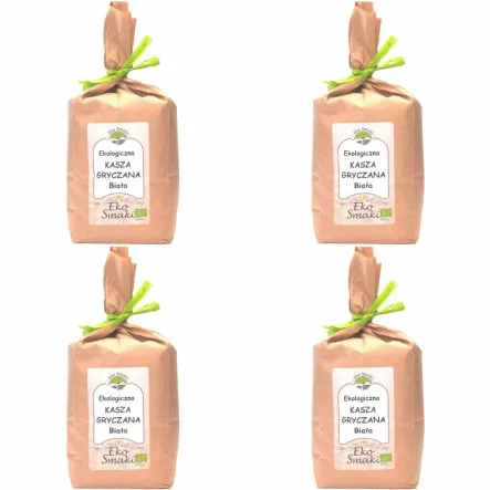 Zestaw 4 x Polska Kasza Gryczana Biała Niepalona Eko 1 Kg  Dolina Gryki Eko Smaki 