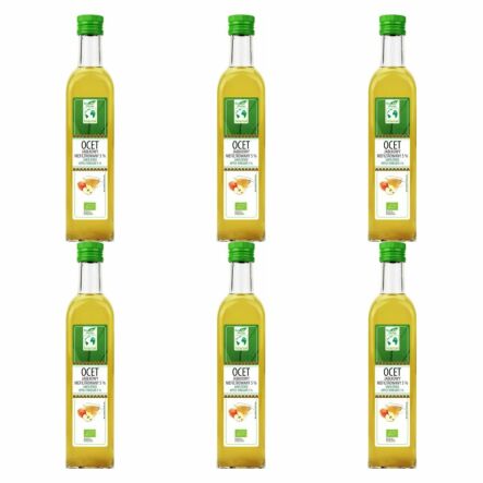 6 x Ocet Jabłkowy Niefiltrowany Bio 5% 500 ml - Bio Planet