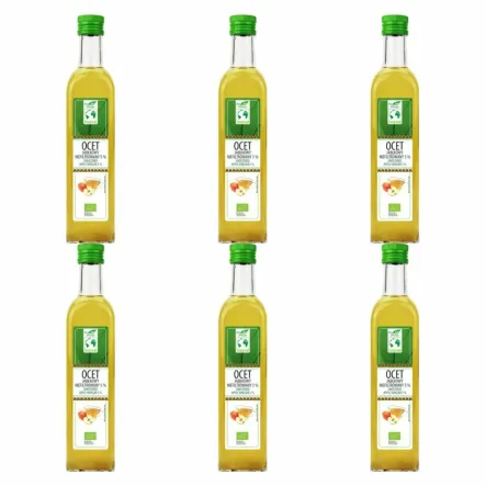 6 x Ocet Jabłkowy Niefiltrowany Bio 5% 500 ml - Bio Planet