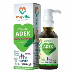 Witaminy ADEK Dla Dzieci i Dorosłych Krople 30 ml - MyVita