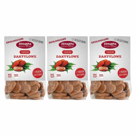 3 x Ciasteczka Daktylowe Bezglutenowe Bio 100 g Zemanka