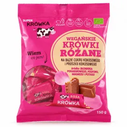 Krówki Różane Wegańskie Bezglutenowe BIO 150 g - Super Krówka