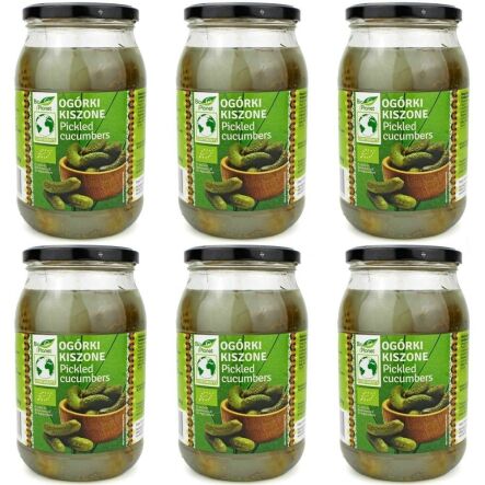 6 x Ogórki Kiszone Bio 820 g/460 g - Bio Europa