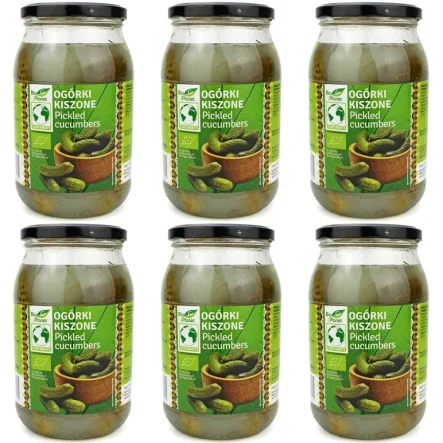 6 x Ogórki Kiszone Bio 820 g/460 g - Bio Europa