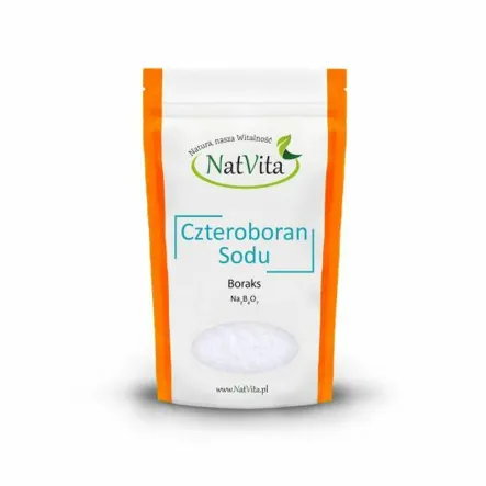 Czteroboran Sodu Dziesięciowodny Boraks 250 g NatVita - Przecena Krótka Data Minimalnej Trwałości