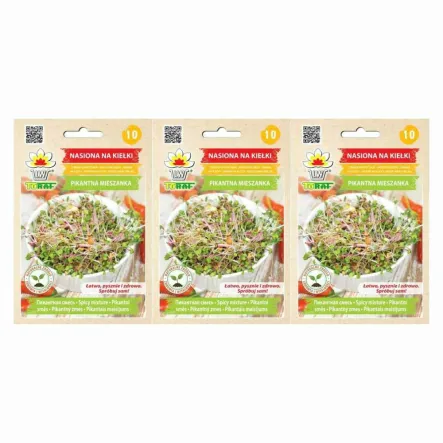 3 x Nasiona na Kiełki Mieszanka Pikantna 20 g - Toraf