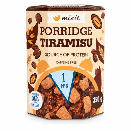 Błyskawiczna Owsianka Tiramisu z Ciasteczkami i Czekoladą 350 g - Mixit
